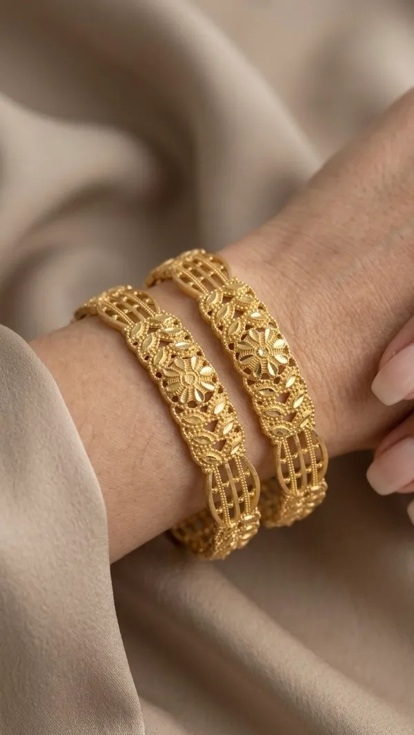 Gold_Filigree_Floral_Bangles_For_Women_(Set_Of_2)