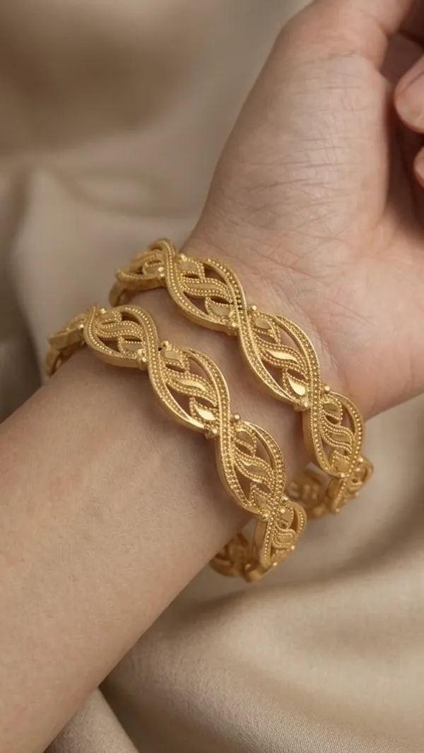 Gold_Twisted_Filigree_Design_Bangles_For_Women_(Set_Of_2)