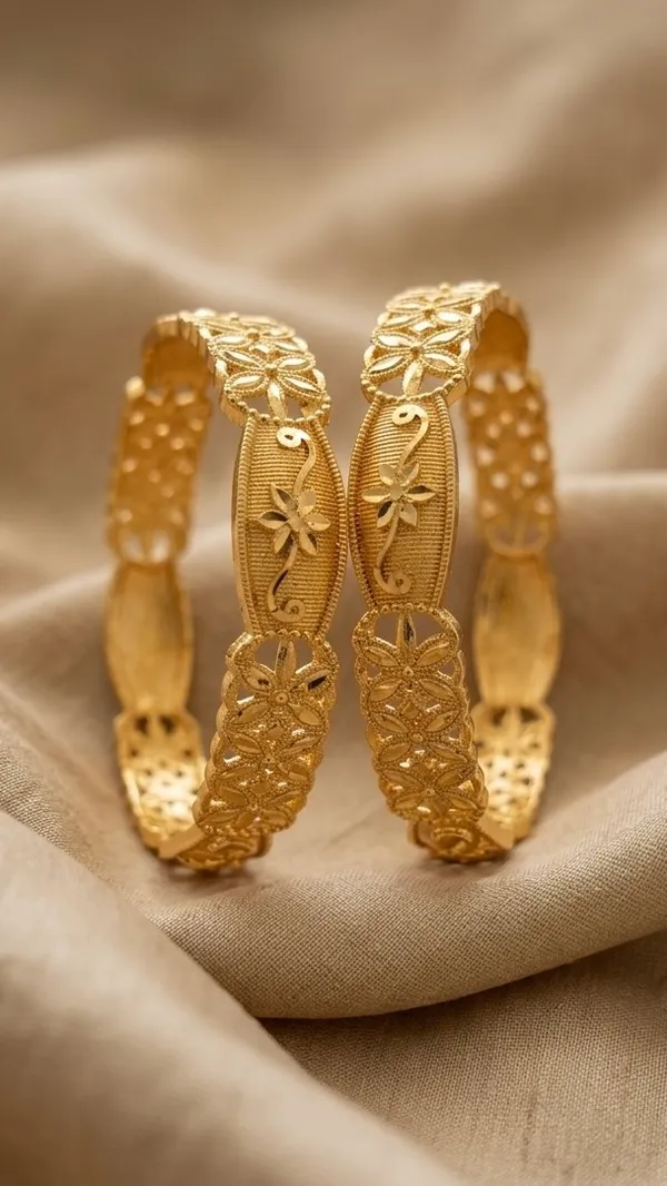 Gold_Floral_Engraved_Bangle_Set_For_Women_(Set_Of_2)