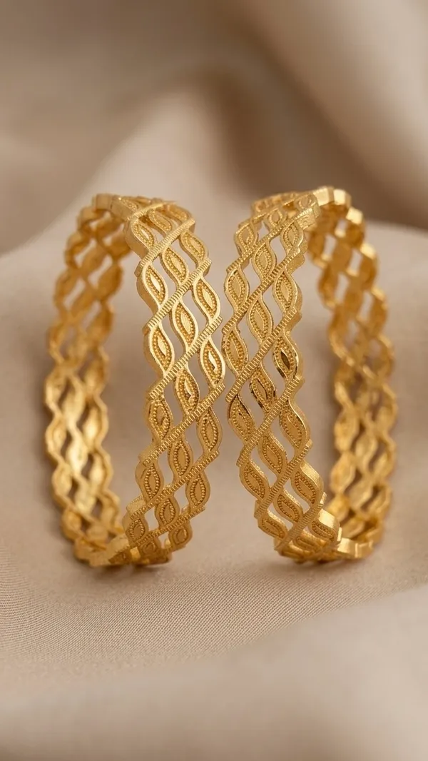 Gold_Plated_Intricate_Lattice_Design_Bangles_For_Women_(Set_Of_2)