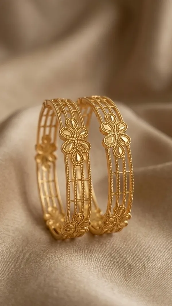 Gold_Floral_Filigree_Bangles_For_Women_(Set_Of_2)