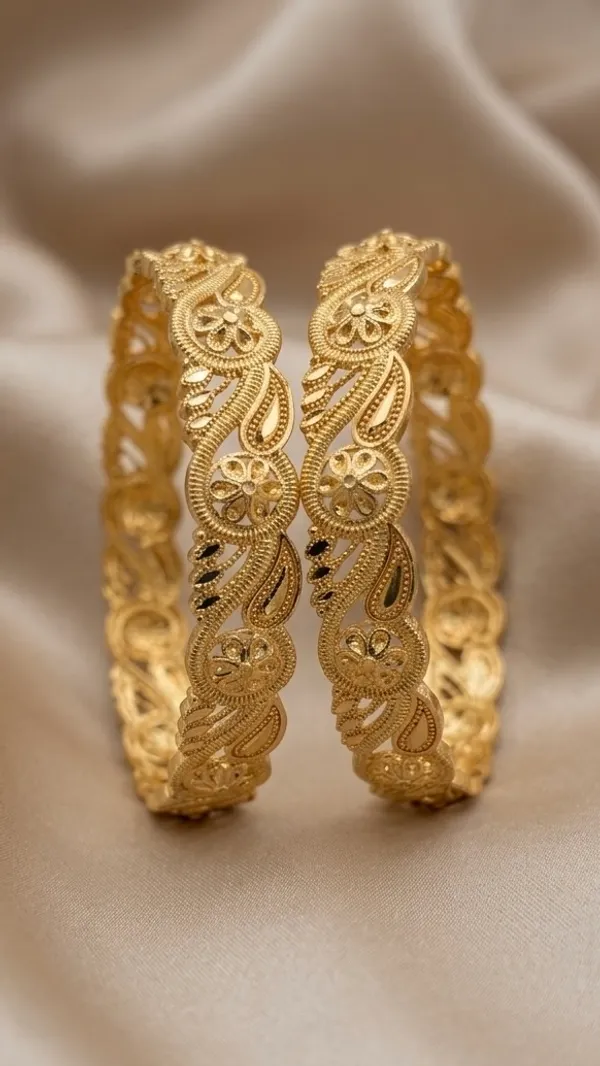 Gold_Filigree_Paisley_Design_Bangles_For_Women_(Set_Of_2)