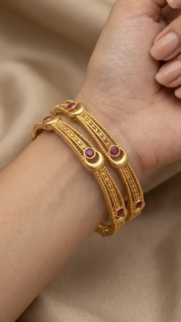 Gold_Plated_Purple_Stone_Embellished_Traditional_Bangles_For_Women_(Set_Of_2)