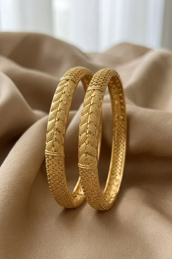 Gold_Textured_Bangle_Set_For_Women_(Set_Of_2)