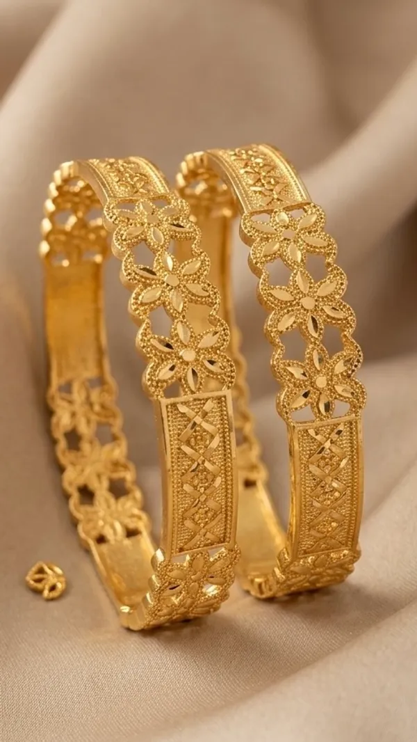 Gold_Floral_Filigree_Bangles_For_Women_(Set_Of_2)