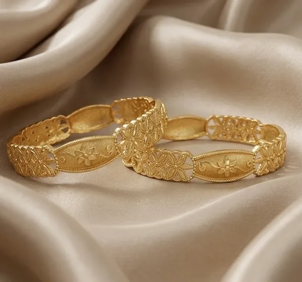 Gold_Floral_Engraved_Bangle_Set_For_Women_(Set_Of_2)