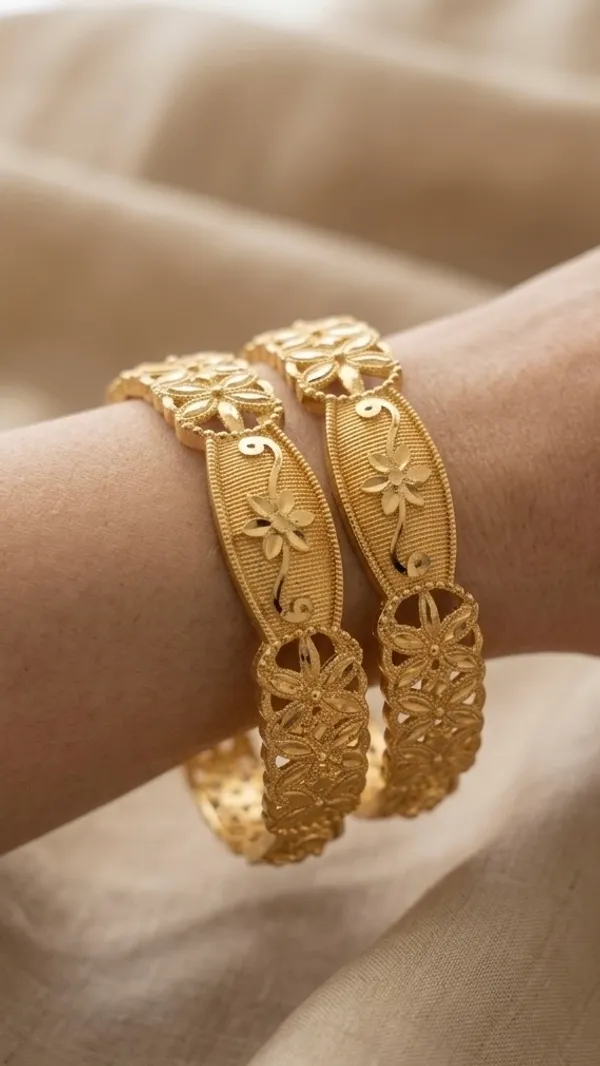 Gold_Floral_Engraved_Bangle_Set_For_Women_(Set_Of_2)