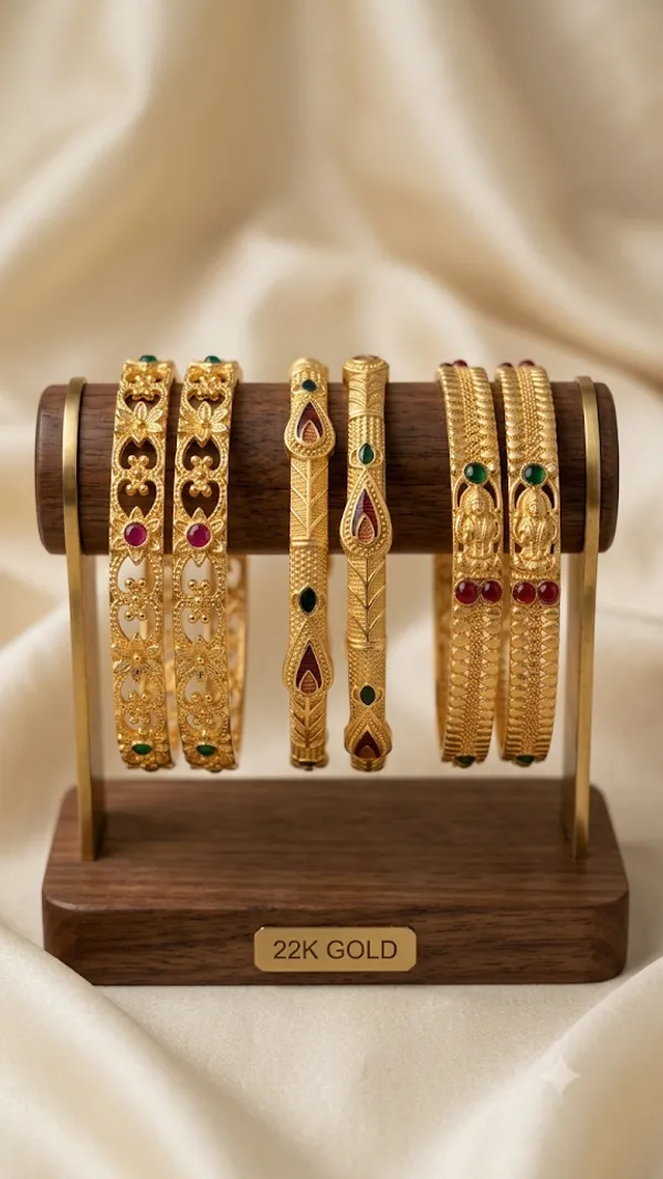 Gold_Plated_Red_Green_Stone_Embellished_Bangles_For_Women_(Set_Of_3)