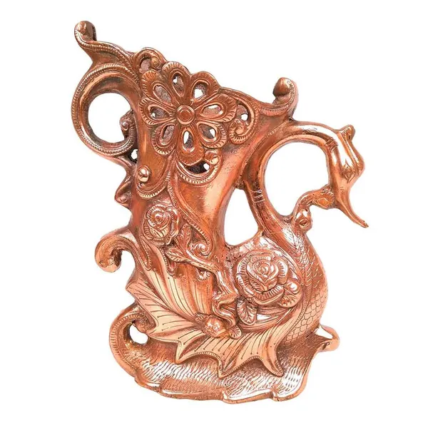 Aluminium_Copper_Cutwork_Paisley_Peacock_Figurine