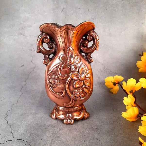 Aluminium_Antique_Floral_Embossed_Twin_Handle_Decorative_Vase