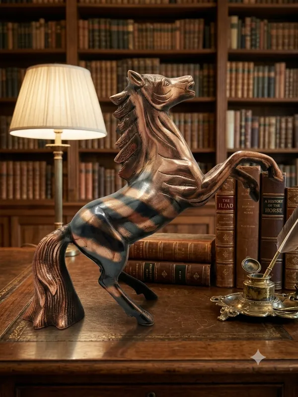 Aluminium_Antique_Rearing_Horse_Sculpture