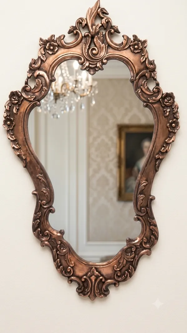 Aluminium_Baroque_Copper_Ornate_Scrollwork_Floral_Wall_Mirror