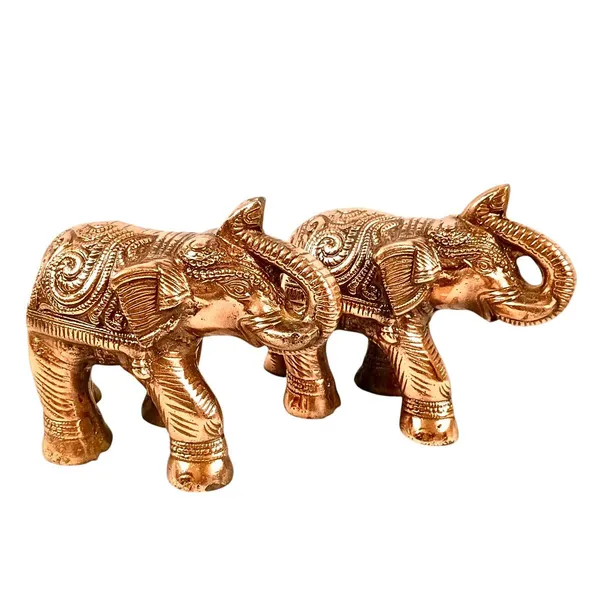 Aluminium_Antique_Carved_Elephant_Statue_Set_Of_2