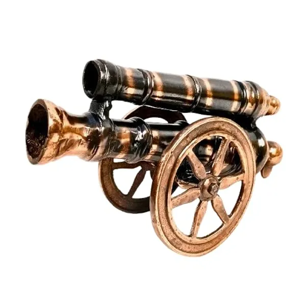 Aluminium_Antique_Double_Barrel_Cannon_Figurine