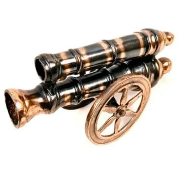 Aluminium_Antique_Double_Barrel_Cannon_Figurine