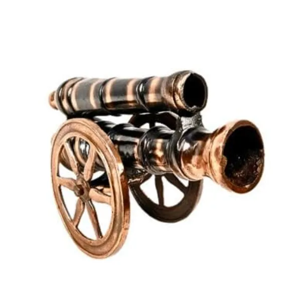 Aluminium_Antique_Double_Barrel_Cannon_Figurine