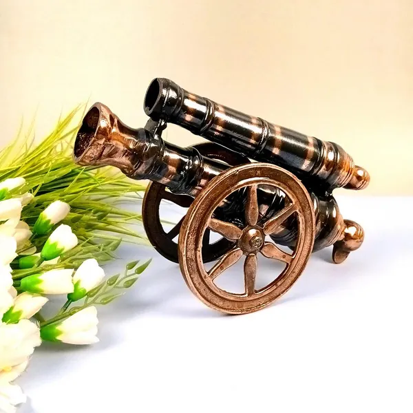 Aluminium_Antique_Double_Barrel_Cannon_Figurine