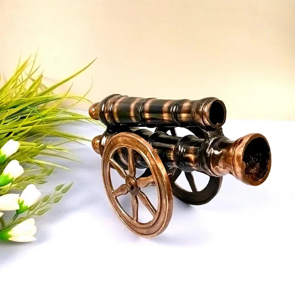 Aluminium_Antique_Double_Barrel_Cannon_Figurine