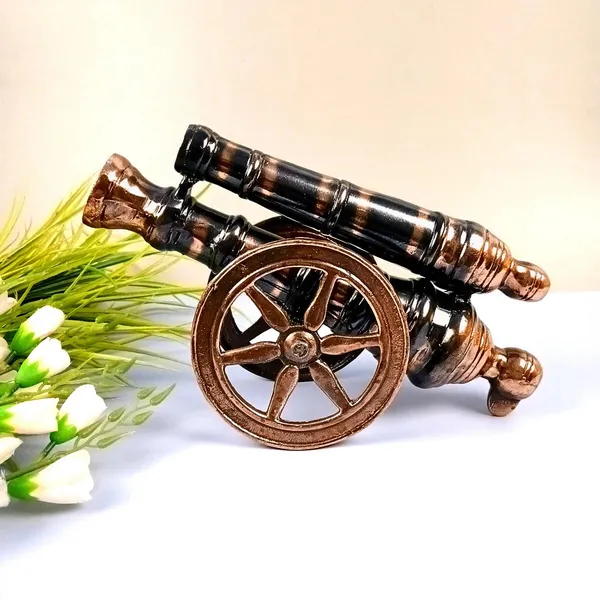 Aluminium_Antique_Double_Barrel_Cannon_Figurine