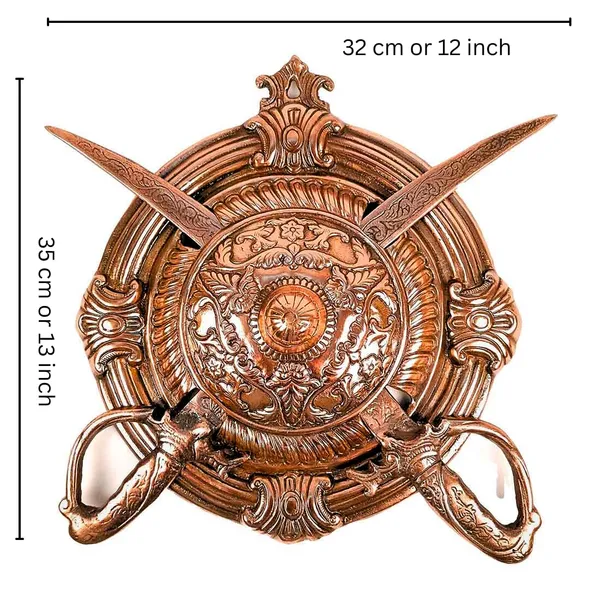 Aluminium_Heritage_Dhal_Talwar_Wall_Hanging