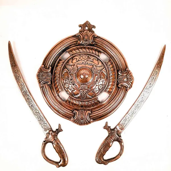 Aluminium_Heritage_Dhal_Talwar_Wall_Hanging