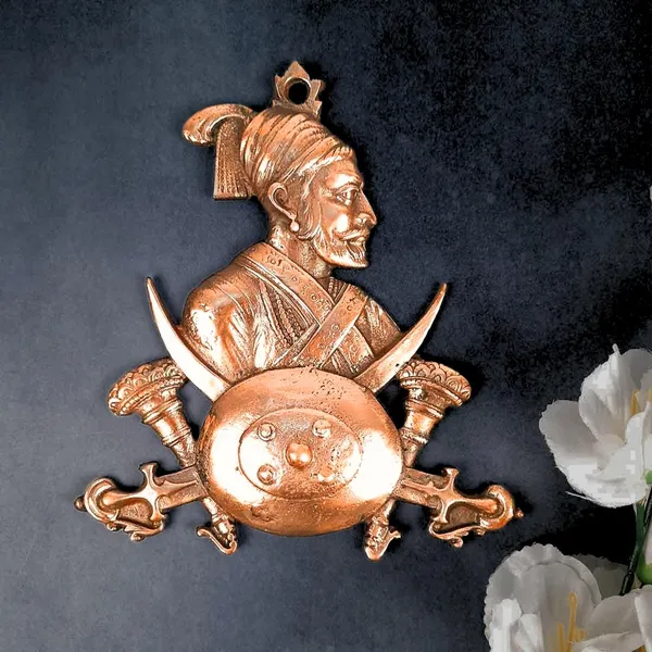 Aluminium_Alloy_Copper_Shivaji_Maharaj_Heritage_Wall_Art