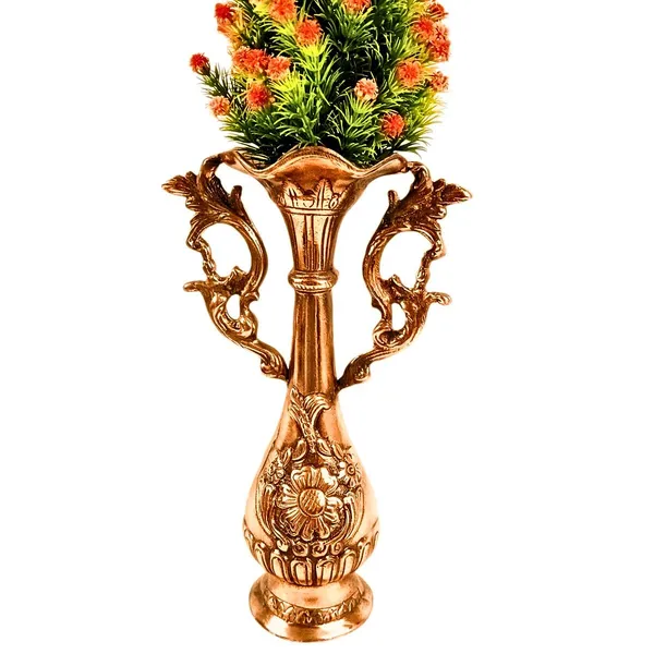 Aluminium_Bronze_Embossed_Decorative_Flower_Vase
