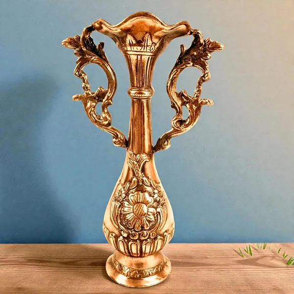 Aluminium_Bronze_Embossed_Decorative_Flower_Vase