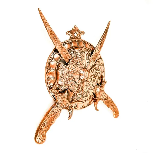 Aluminium_Alloy_Antique_Dhal_Talwar_Wall_Hanging_Showpiece