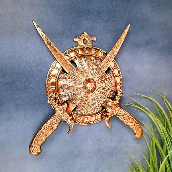 Aluminium_Alloy_Antique_Dhal_Talwar_Wall_Hanging_Showpiece