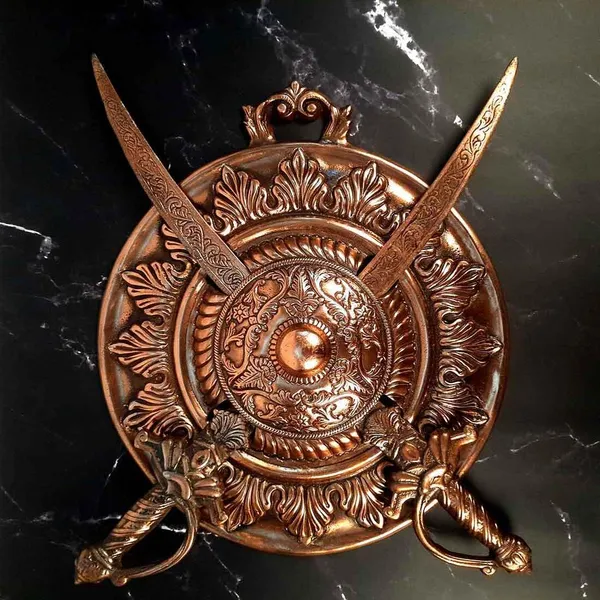Aluminium_Alloy_Antique_Dhal_Talwar_Sword_Shield_Wall_Hanging