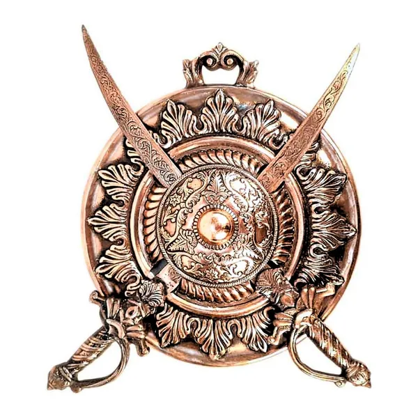 Aluminium_Alloy_Antique_Dhal_Talwar_Sword_Shield_Wall_Hanging