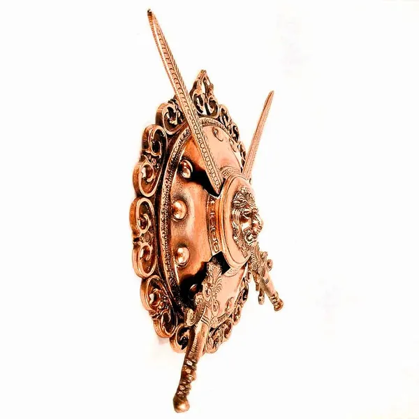 Aluminium_Rajput_Lion_Dhal_Talwar_Sword_Shield_Wall_Hanging