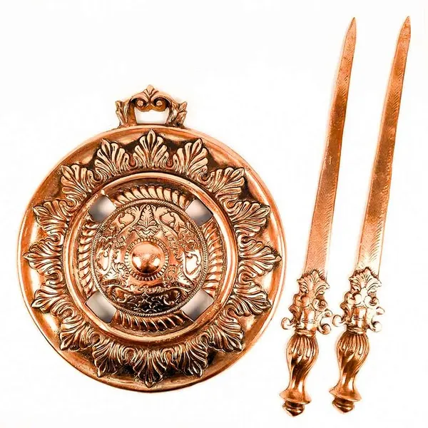 Aluminium_Antique_Dhal_Talwar_Sword_Shield_Wall_Hanging_Set