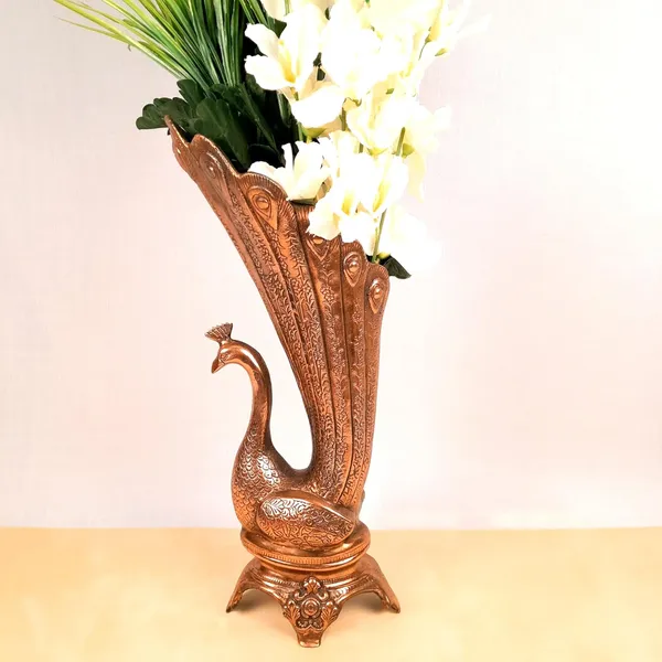 Aluminium_Decorative_Peacock_Flower_Vase
