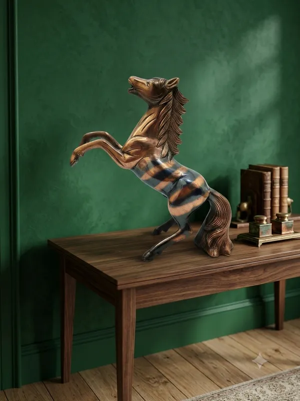 Aluminium_Antique_Rearing_Horse_Sculpture