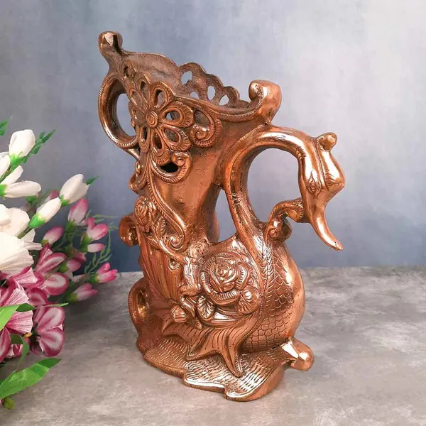 Aluminium_Copper_Cutwork_Paisley_Peacock_Figurine
