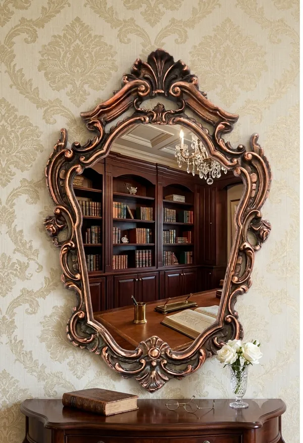 Aluminium_Alloy_Baroque_Antique_Copper_Ornate_Wall_Mirror