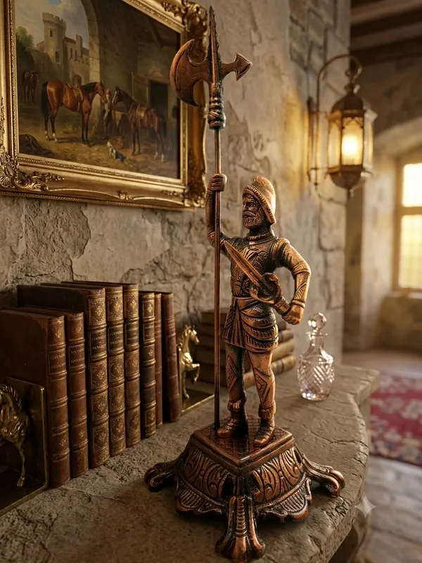 Aluminium_Medieval_Knight_Warrior_Axe_Figurine