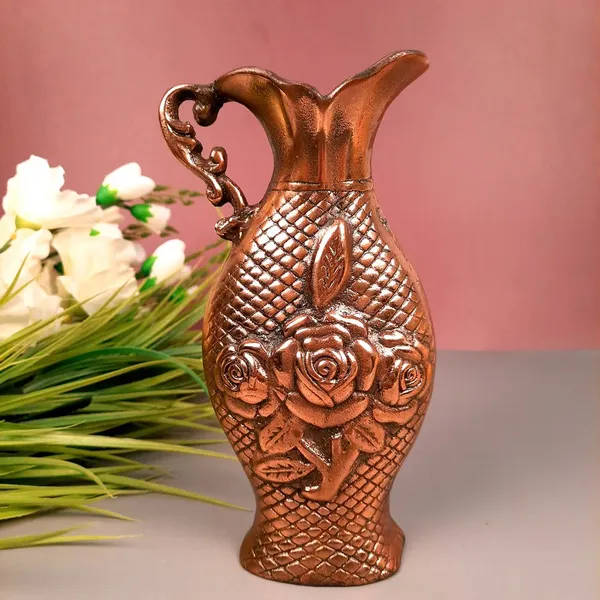 Aluminium_Antique_Floral_Embossed_Pitcher_Vase