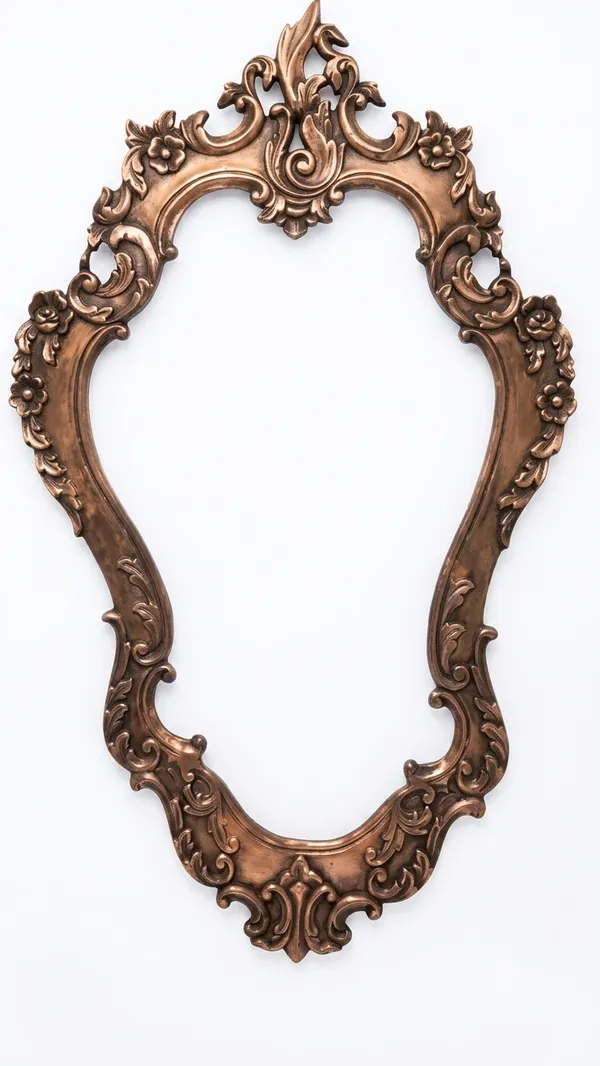 Aluminium_Baroque_Copper_Ornate_Scrollwork_Floral_Wall_Mirror