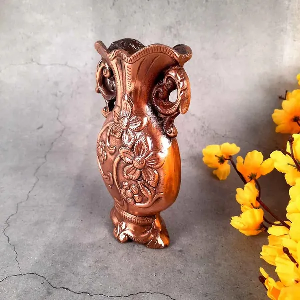 Aluminium_Antique_Floral_Embossed_Twin_Handle_Decorative_Vase
