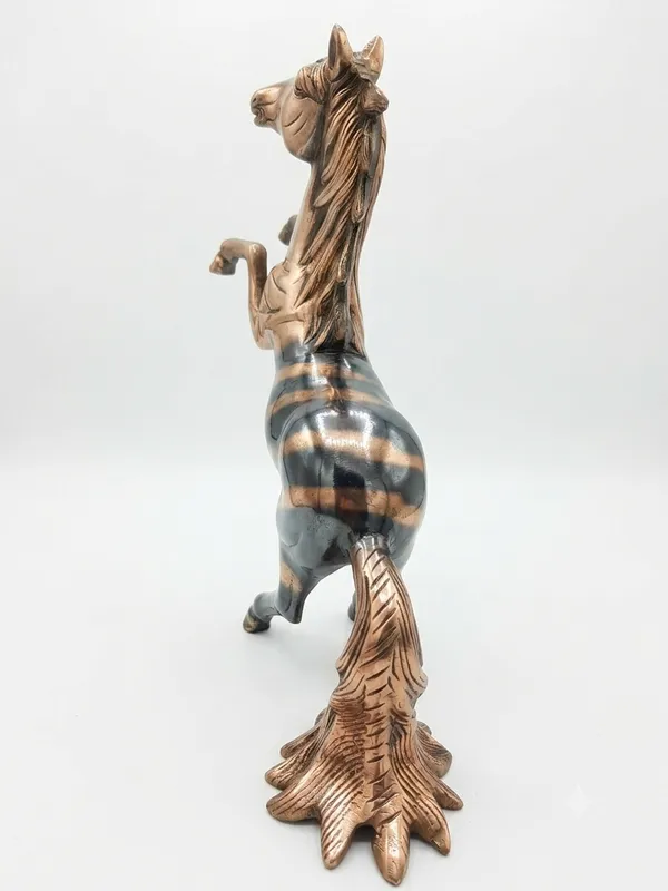 Aluminium_Dual_Tone_Brass_Silver_Rearing_Horse_Figurine