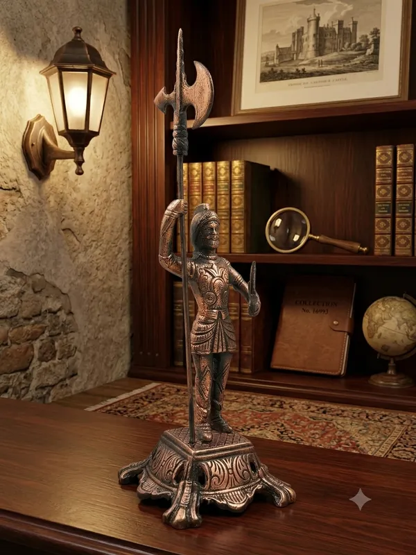 Aluminium_Medieval_Knight_Warrior_Axe_Figurine