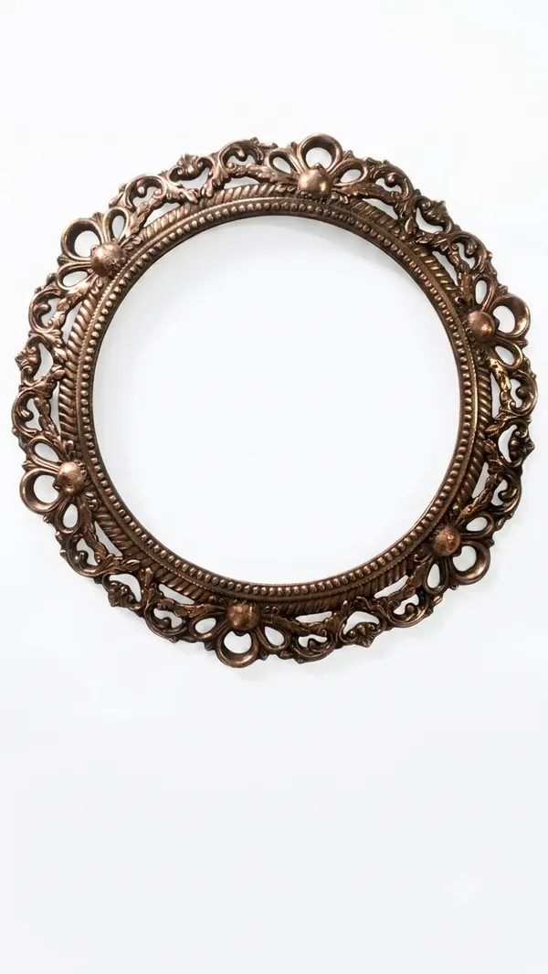 Aluminium_Antique_Floral_Scroll_Carved_Round_Wall_Mirror