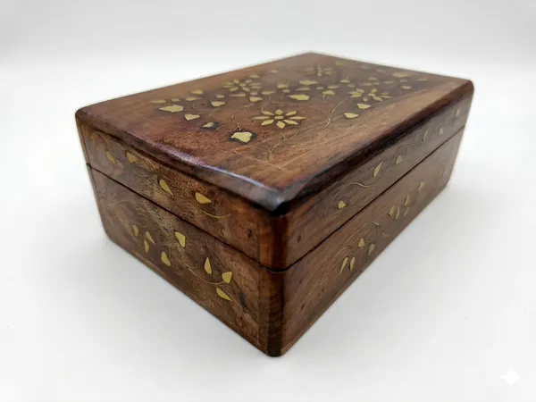 Wood_Traditional_Floral_Brass_Inlay_Storage_Box