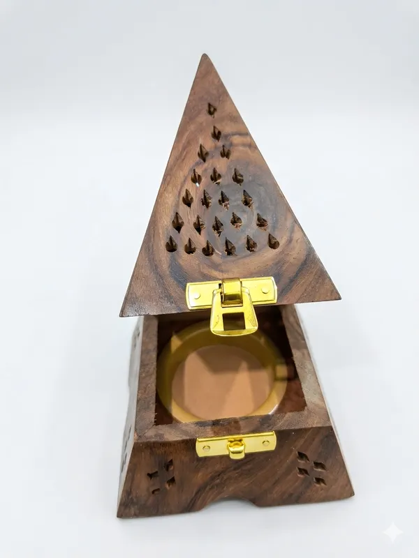 Wood_Traditional_Pyramid_Cutout_Incense_Holder