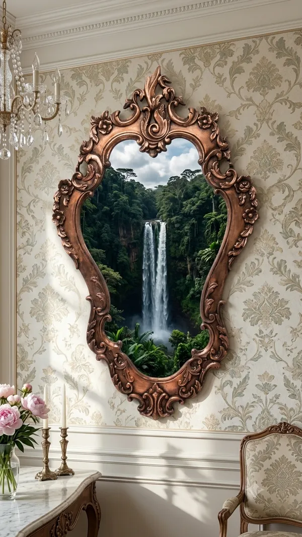 Aluminium_Baroque_Copper_Ornate_Scrollwork_Floral_Wall_Mirror