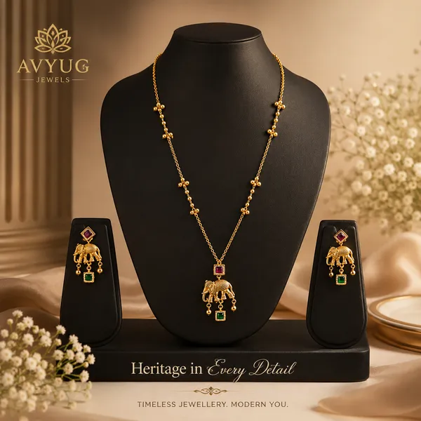 Gold_with_elephant_cut_hoops__long_set_with_earings