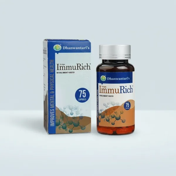 Dhanwantari_Immurich_A2_Cow_Colostrum_Immunity_Booster_75_Capsules
